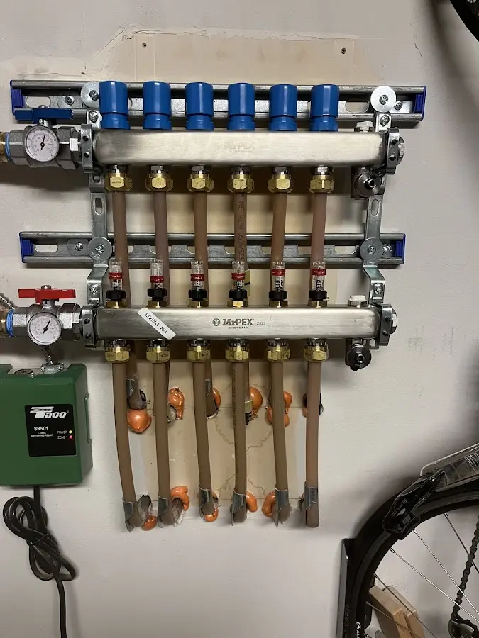 Plumber performing Gas Leak Detection at a residential property in Tallassee